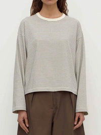 ASSEMBLY LABEL MALONE CROPPED STRIPE TEE