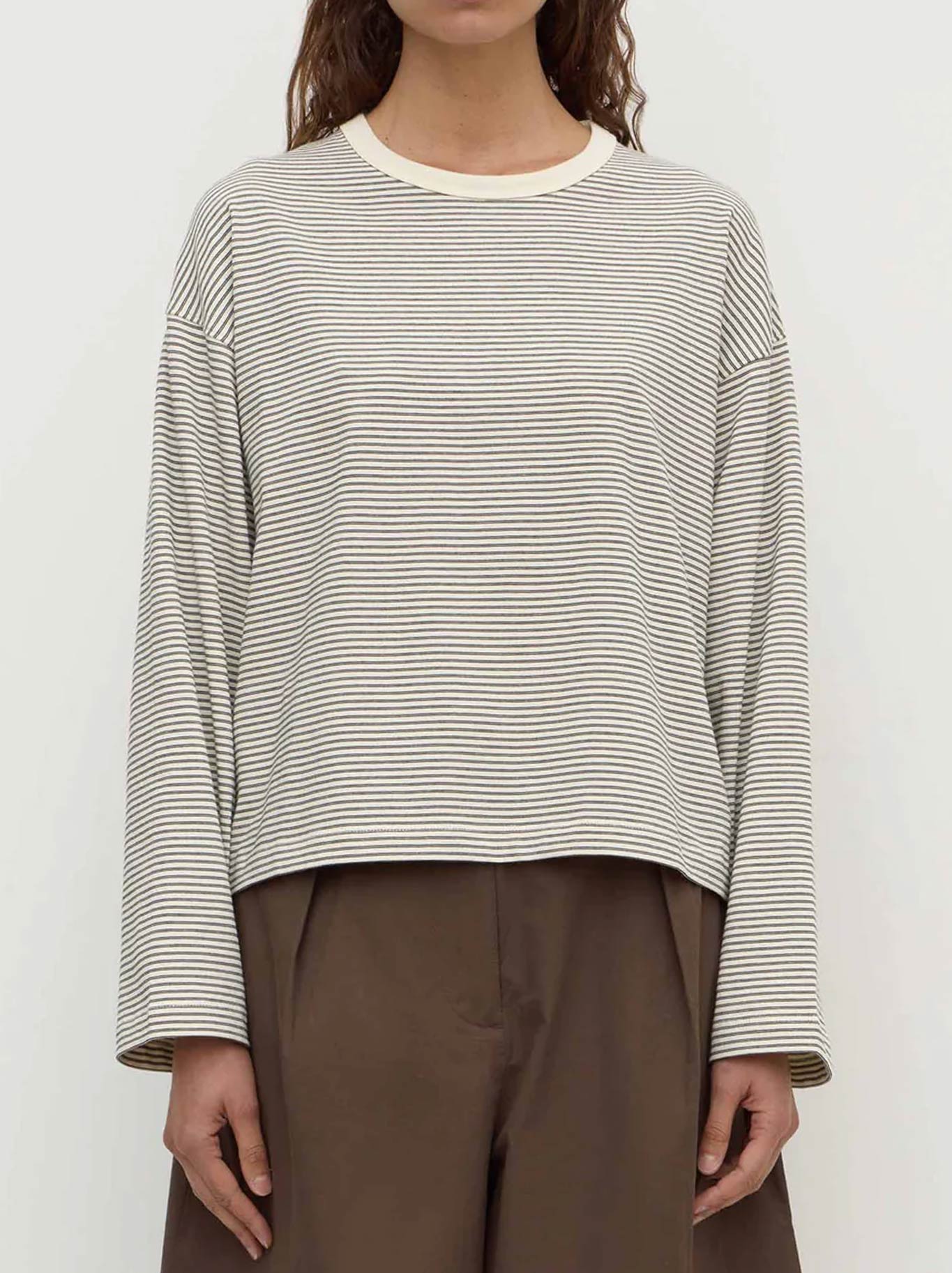 ASSEMBLY LABEL MALONE CROPPED STRIPE TEE