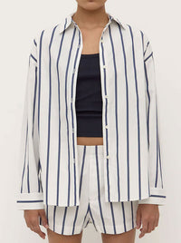 ASSEMBLY LABEL NARA STRIPE LONG SLEEVE SHIRT