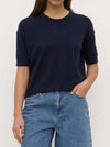 ASSEMBLY LABEL VANYA COTTON CASHMERE BOXY KNIT TEE