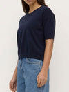 ASSEMBLY LABEL VANYA COTTON CASHMERE BOXY KNIT TEE