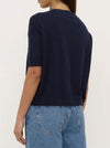 ASSEMBLY LABEL VANYA COTTON CASHMERE BOXY KNIT TEE
