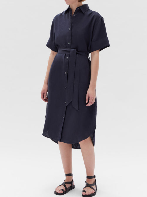 ASSEMBLY LABEL LINEN SHIRT DRESS