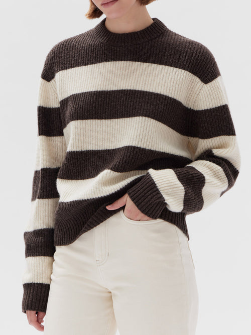 ASSEMBLY LABEL MILA STRIPED BRUSH KNIT
