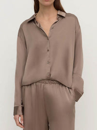 ASSEMBLY LABEL PIPPA SILK LONG SLEEVE SHIRT