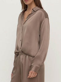 ASSEMBLY LABEL PIPPA SILK LONG SLEEVE SHIRT
