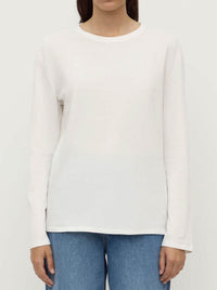 ASSEMBLY LABEL THEA LONG SLEEVE TEE WHITE
