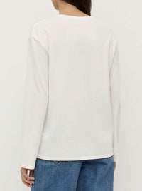ASSEMBLY LABEL THEA LONG SLEEVE TEE WHITE
