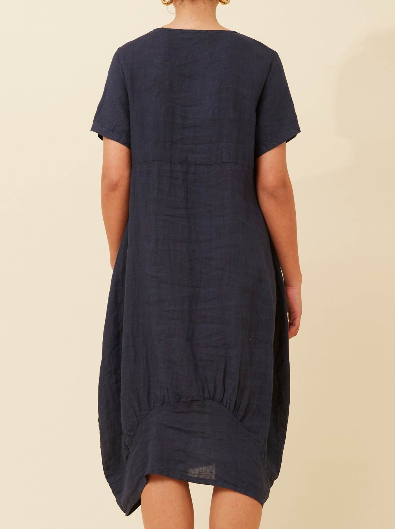 BOTTEGA MODA LINEN MIDI DRESS
