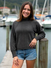 BRIDGE & LORD CABLE RAGLAN PULLOVER