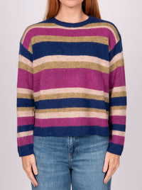 BRIDGE & LORD ALPACA MULTI STRIPE JUMPER