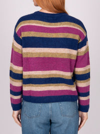 BRIDGE & LORD ALPACA MULTI STRIPE JUMPER