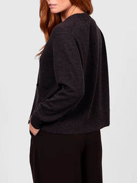 BRIDGE & LORD VEE RELAXED CROP CARDI