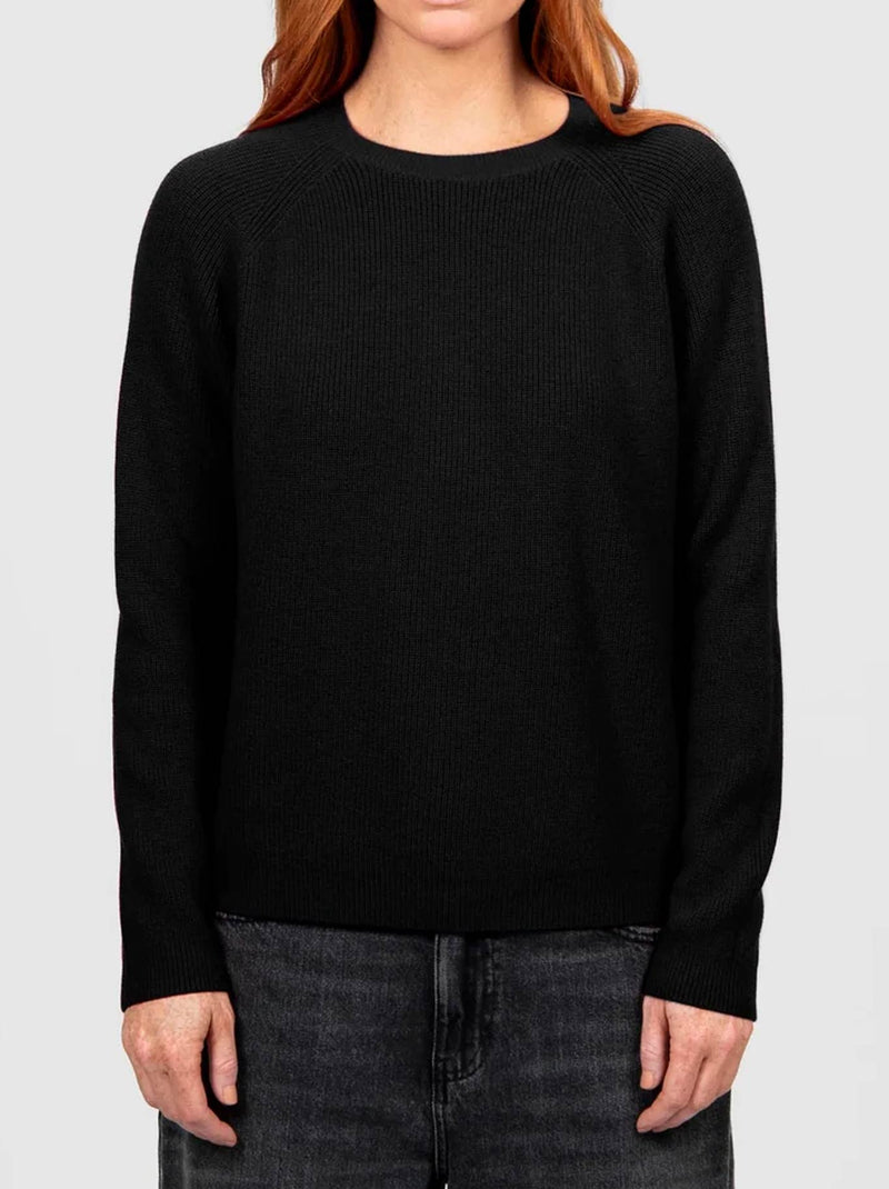 BRIDGE & LORD RIBBED RAGLAN PULLOVER