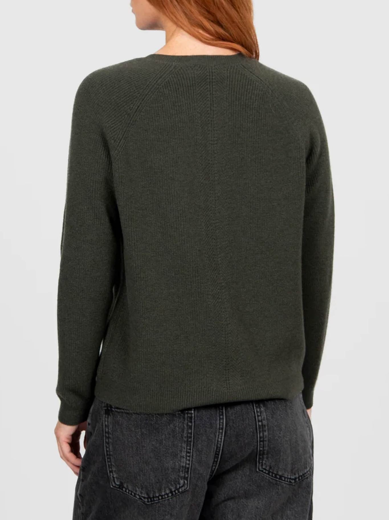 BRIDGE & LORD RIBBED RAGLAN PULLOVER