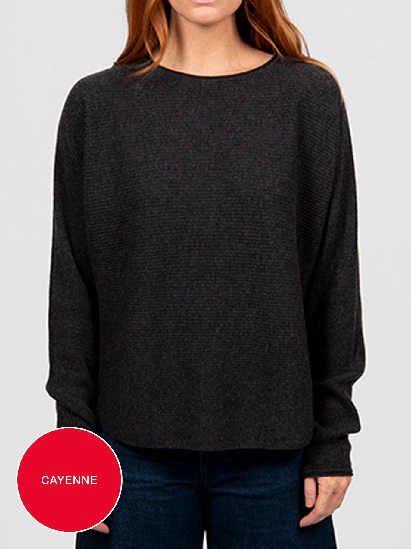 BRIDGE & LORD DOLMAN RIB PULLOVER