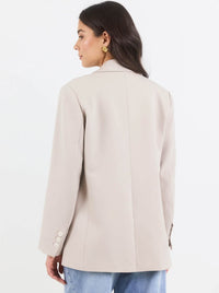 BY ROSA CONFINE BUTTON SLEEVE BLAZER