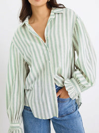 BY ROSA CONNECTION STRIPE SHIRT