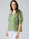CAKE TIE NECK BLOUSE