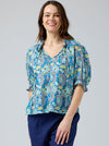 CAKE TIE NECK BLOUSE