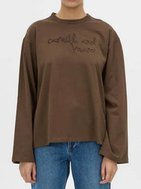 CAMILLA AND MARC MAREN EMBROIDERED LONG SLEEVE TEE