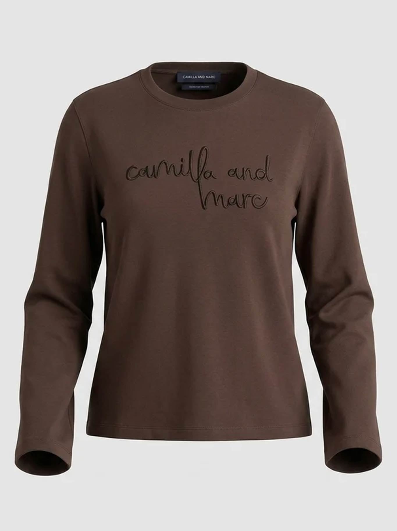 CAMILLA AND MARC MAREN EMBROIDERED LONG SLEEVE TEE