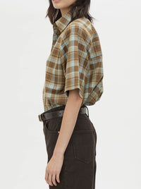CAMILLA AND MARC ARIAN SHORT SLEEVE CHECK SHIRT