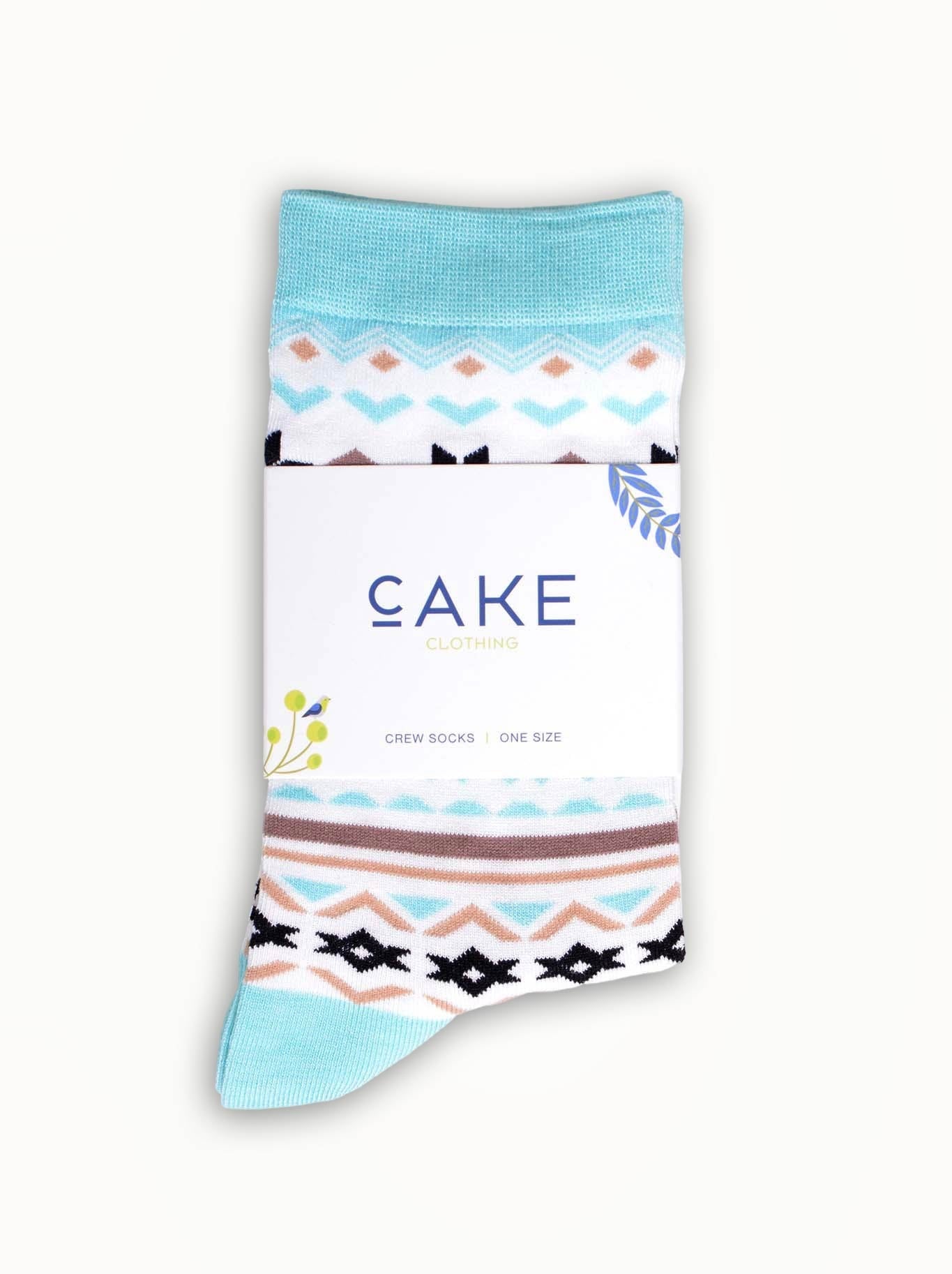 CAKE PRINTED CREW SOCKS