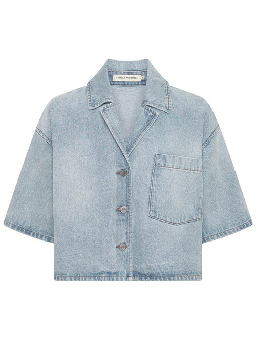CAMILLA AND MARC INA CROP DENIM SHIRT