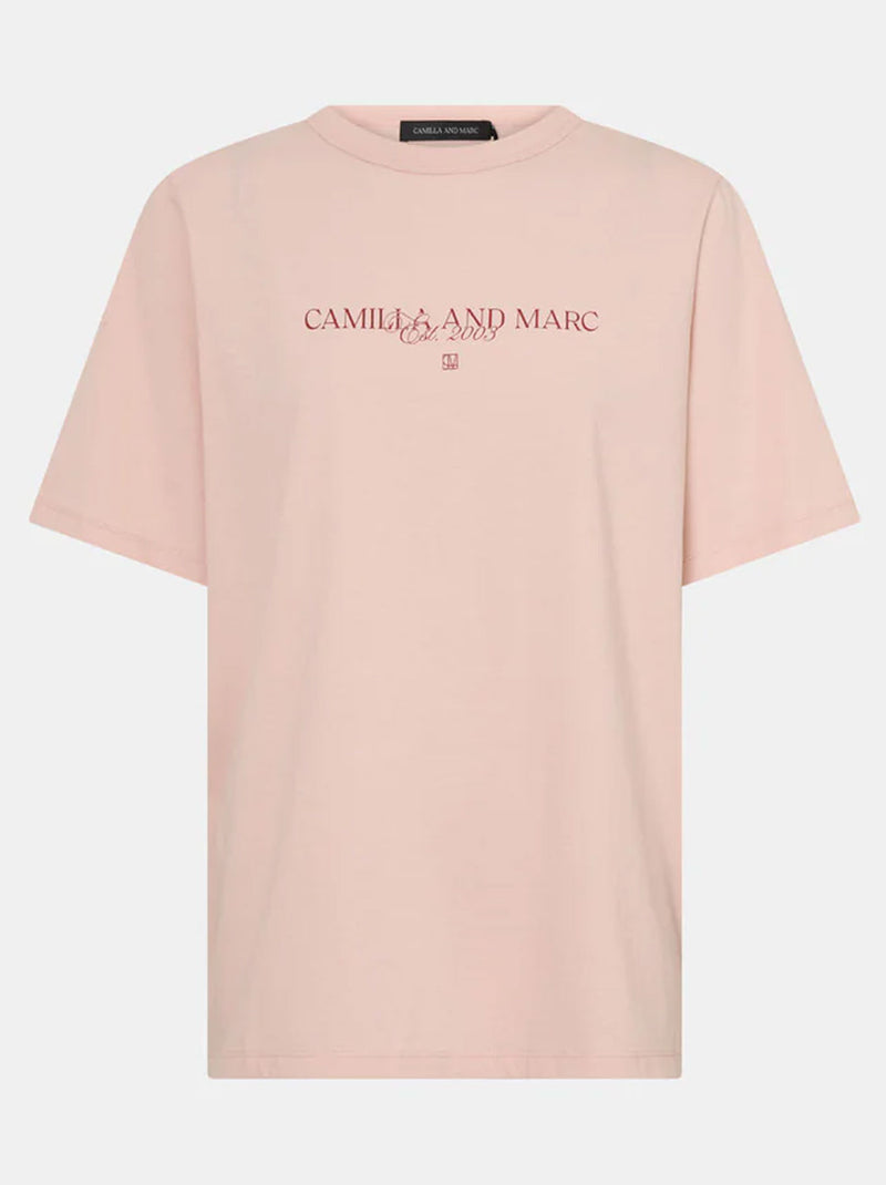 CAMILLA AND MARC GHILBERTI LOGO TEE