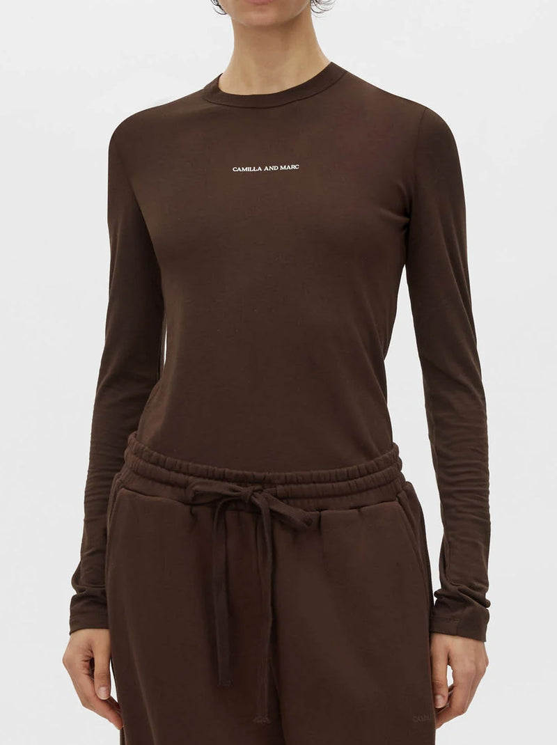 CAMILLA AND MARC PARK LONG SLEEVE LOGO TOP