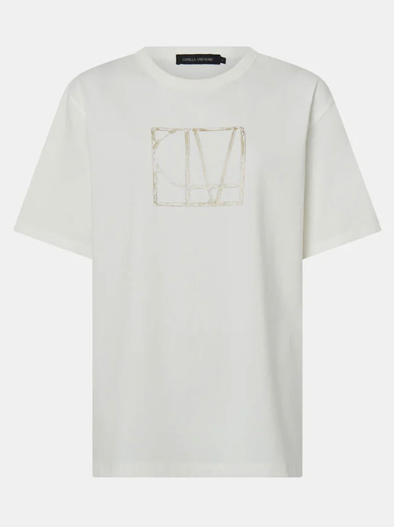 CAMILLA AND MARC PATINA FRONT MONOGRAM TEE