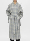 CAMILLA AND MARC DELTA PLAID TRENCH