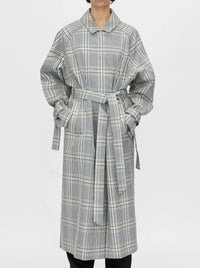CAMILLA AND MARC DELTA PLAID TRENCH