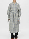 CAMILLA AND MARC DELTA PLAID TRENCH
