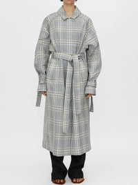 CAMILLA AND MARC DELTA PLAID TRENCH