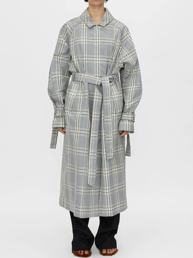 CAMILLA AND MARC DELTA PLAID TRENCH