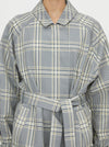 CAMILLA AND MARC DELTA PLAID TRENCH