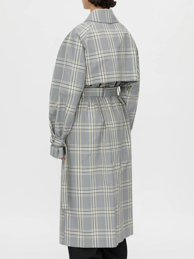 CAMILLA AND MARC DELTA PLAID TRENCH