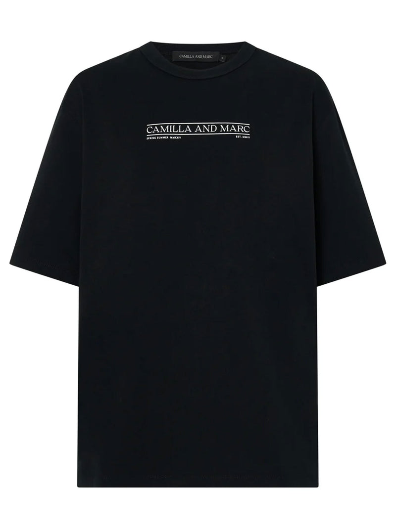 CAMILLA AND MARC RIGEL LOGO TEE