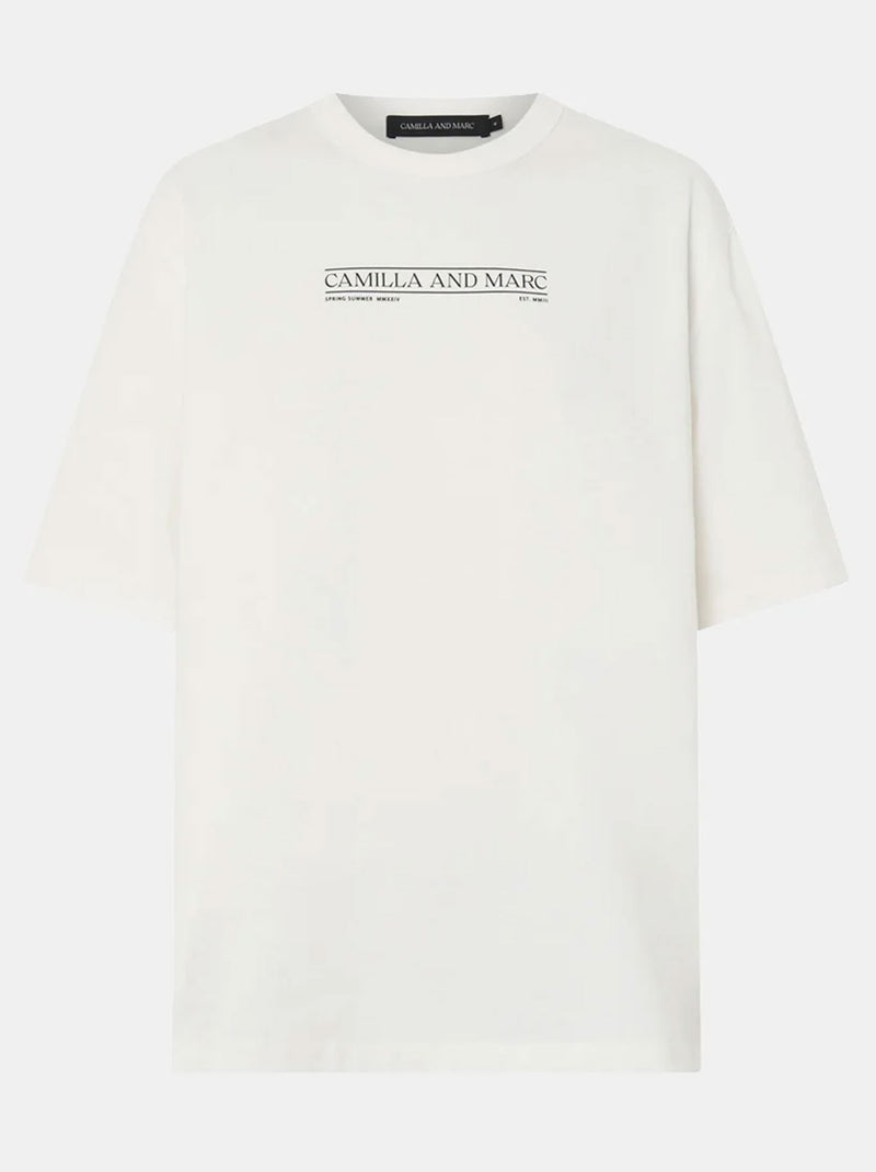 CAMILLA AND MARC RIGEL LOGO TEE