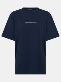 CAMILLA AND MARC SUVERO LOGO TEE
