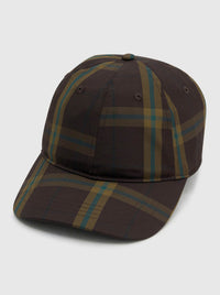CAMILLA AND MARC WINTON CHECK LOGO CAP