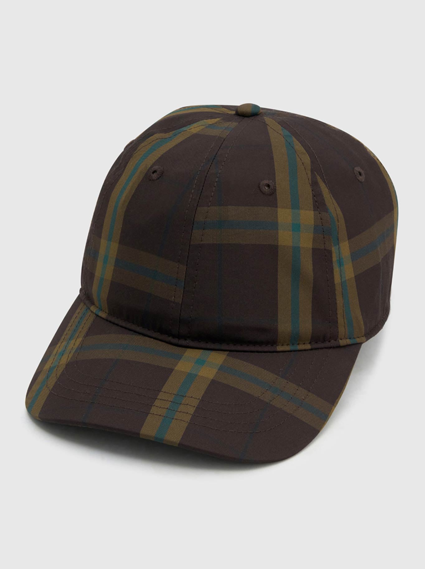 CAMILLA AND MARC WINTON CHECK LOGO CAP