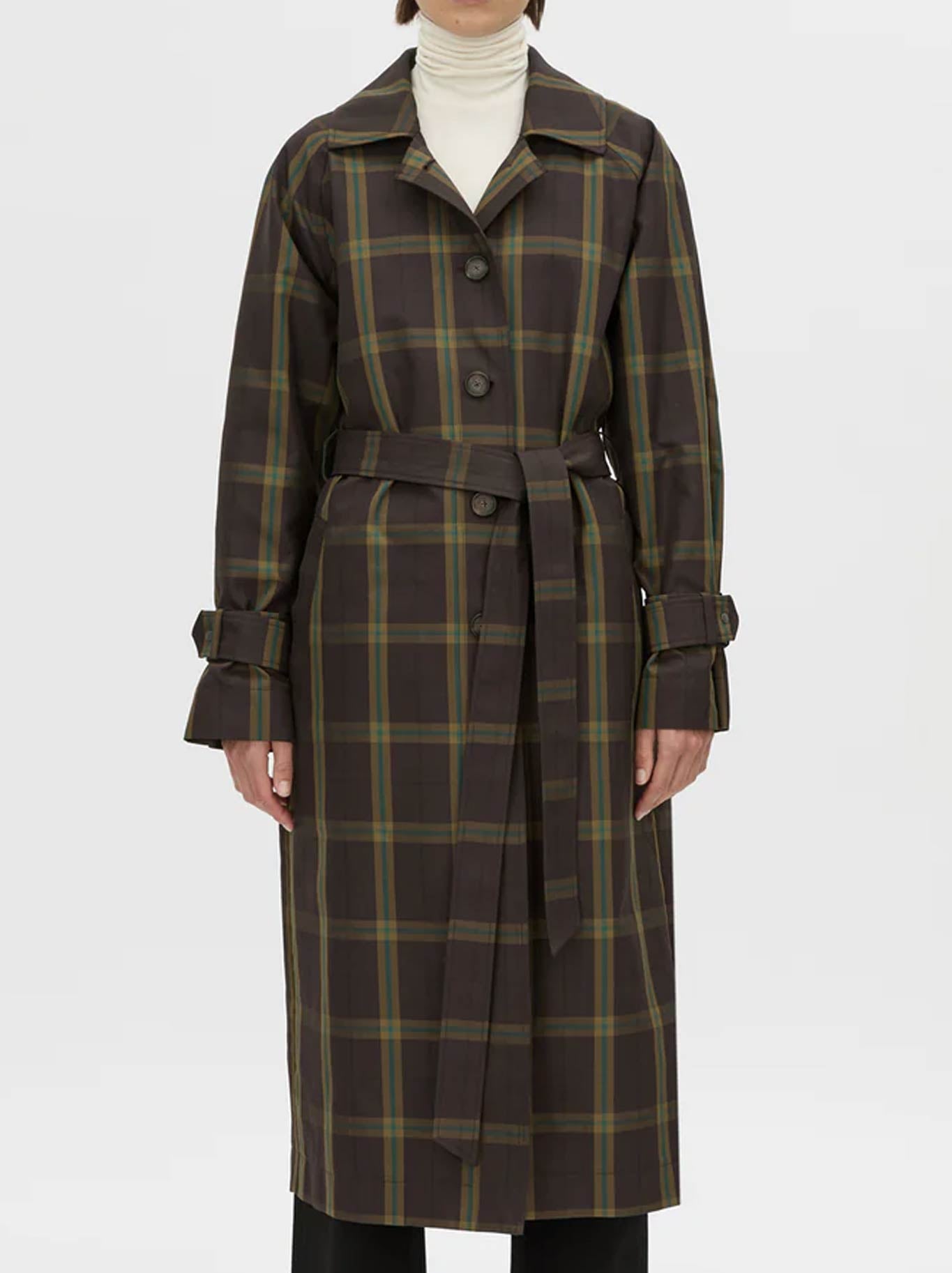 CAMILLA AND MARC WINTON CHECK TRENCH COAT