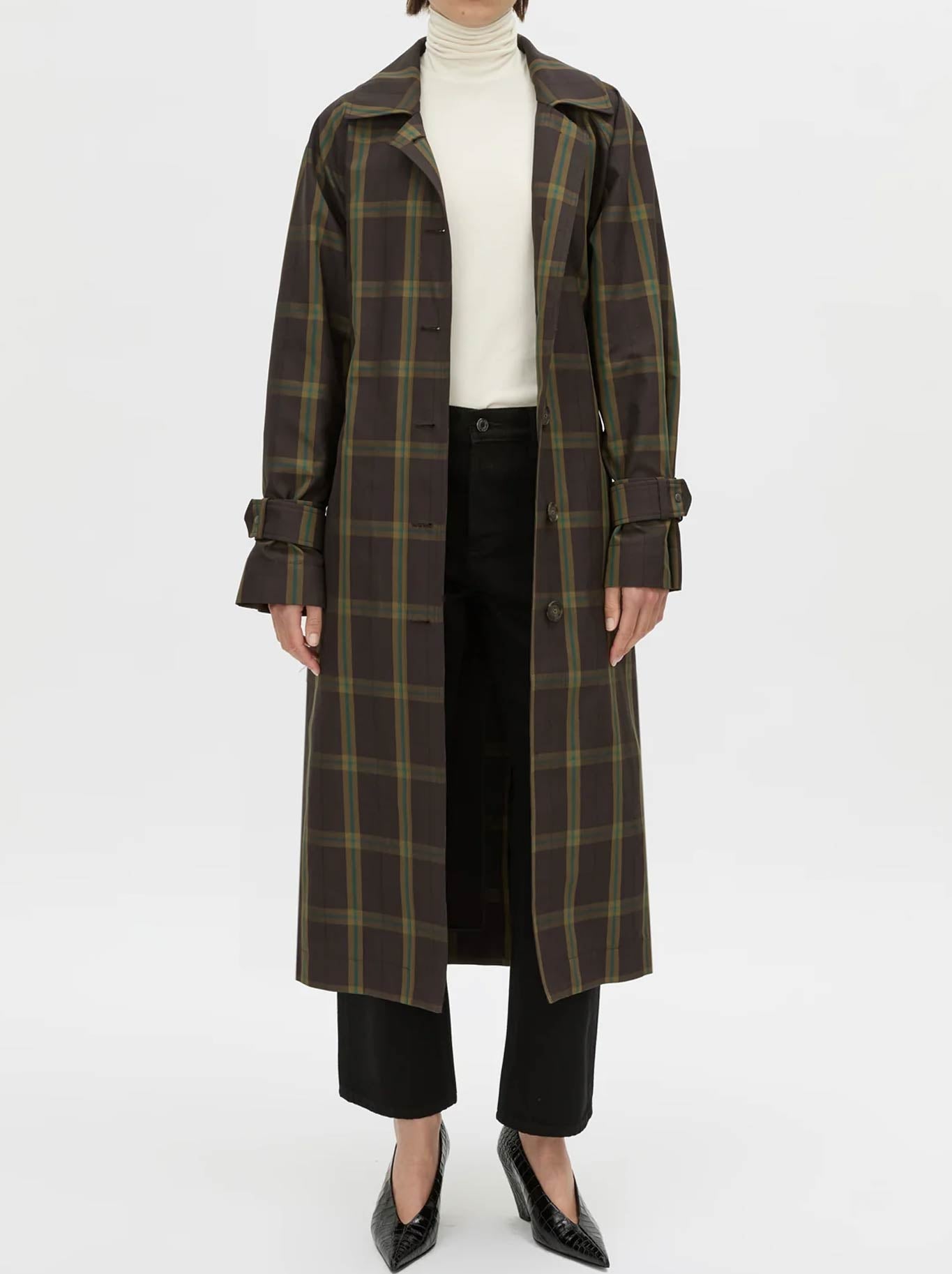 CAMILLA AND MARC WINTON CHECK TRENCH COAT