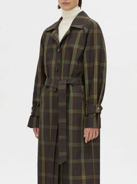 CAMILLA AND MARC WINTON CHECK TRENCH COAT