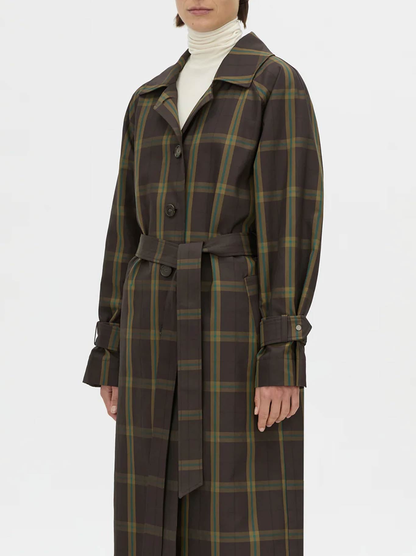 CAMILLA AND MARC WINTON CHECK TRENCH COAT