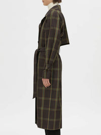 CAMILLA AND MARC WINTON CHECK TRENCH COAT