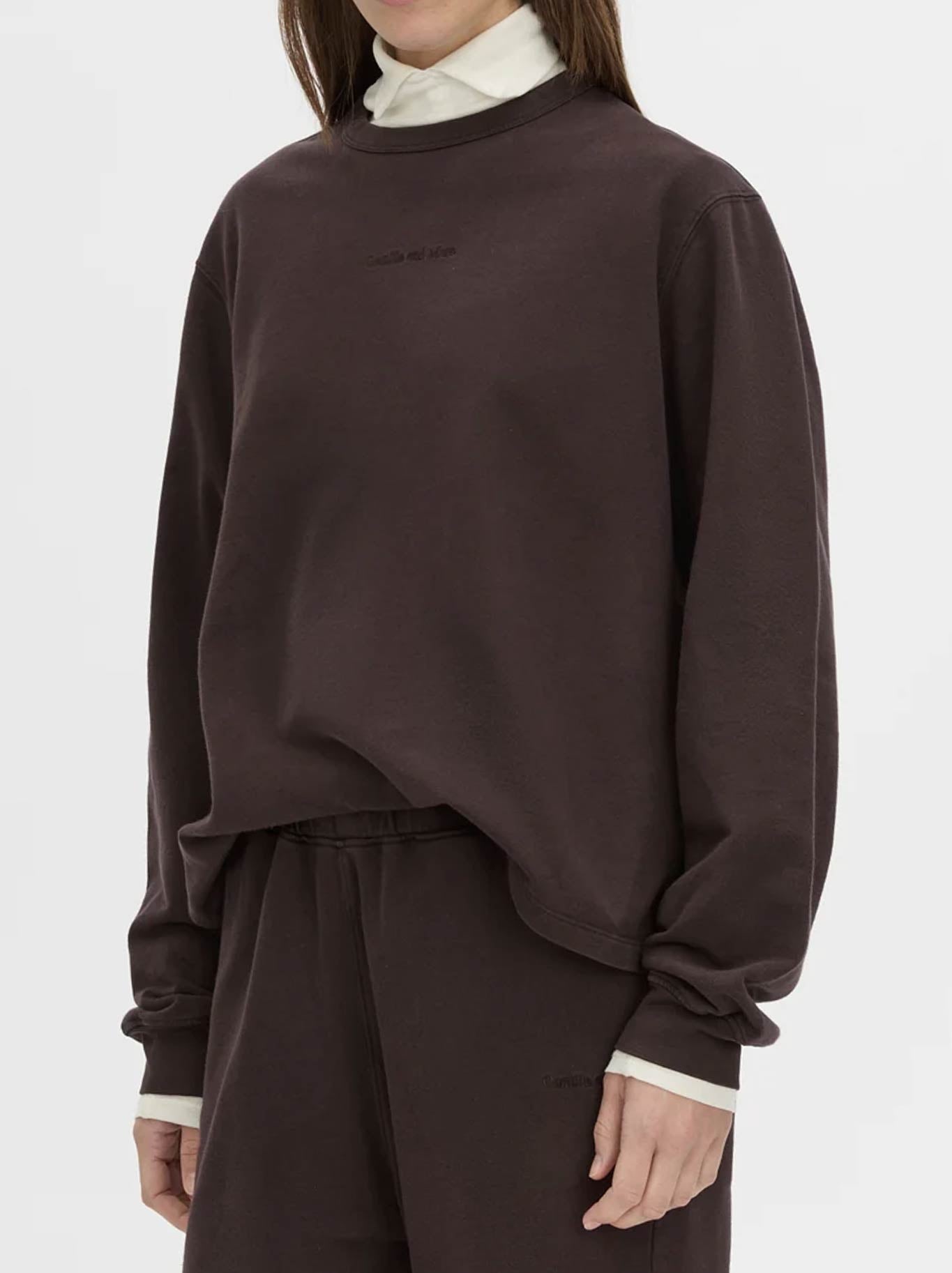 CAMILLA AND MARC THOME EMB RELAXED TRACK TOP